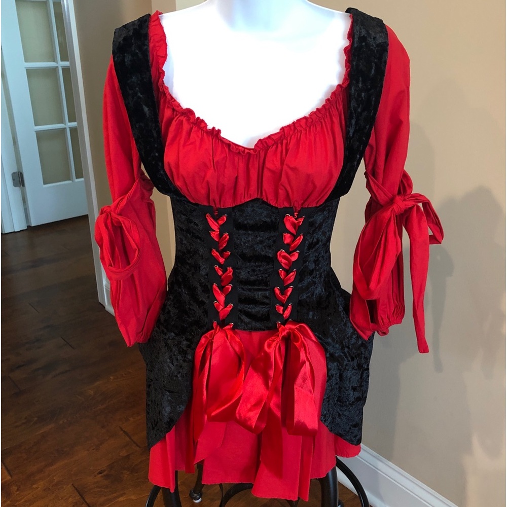 Leg Avenue Women's Vixen Pirate Wench Sexy Costume Dress -Size Small